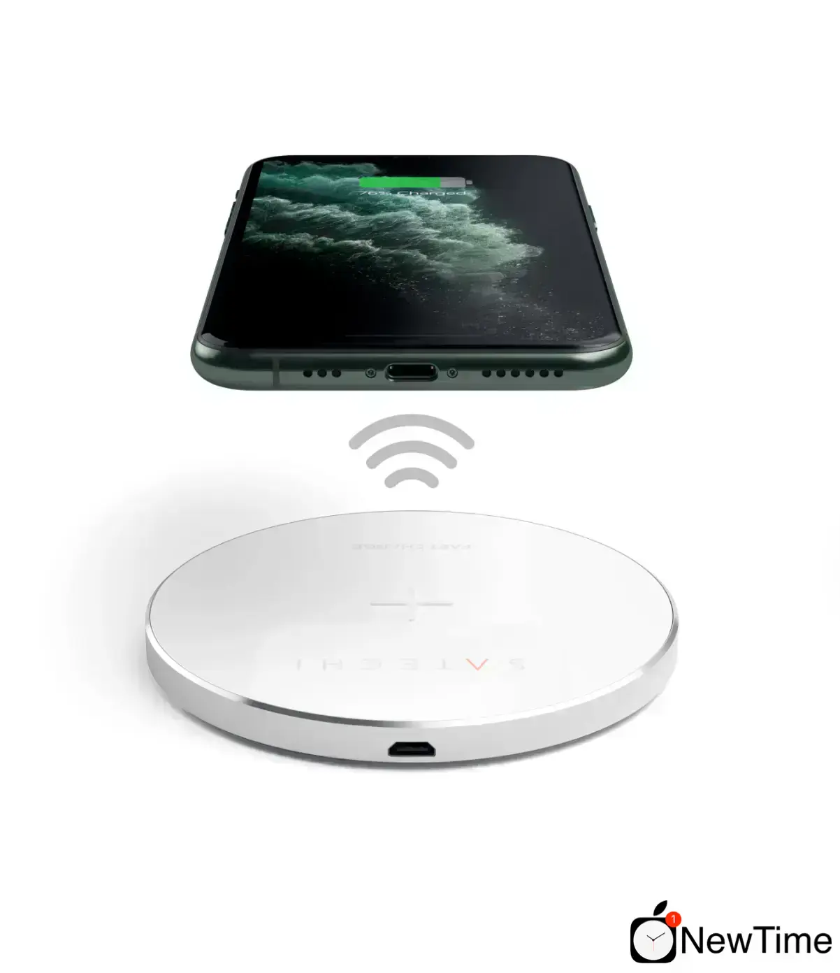 Беспроводное зарядное устройство Satechi Wireless Charging Pad Silver (ST-WCPS)
